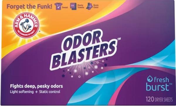 ARM & HAMMER Odor Blasters 'Fresh Burst' Dryer Sheets, Trocknertücher 120 St